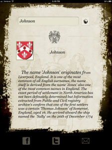Cognome lingua Inglese Johnson