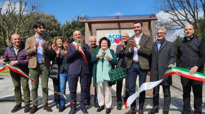 inaugurazione fontanello acqua lunata