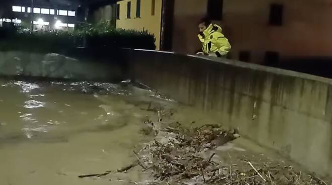 Rio Leccio sul ponte a Porcari