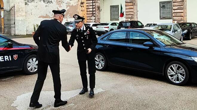 Il comandante della Legione carabinieri Toscana in visita a Lucca