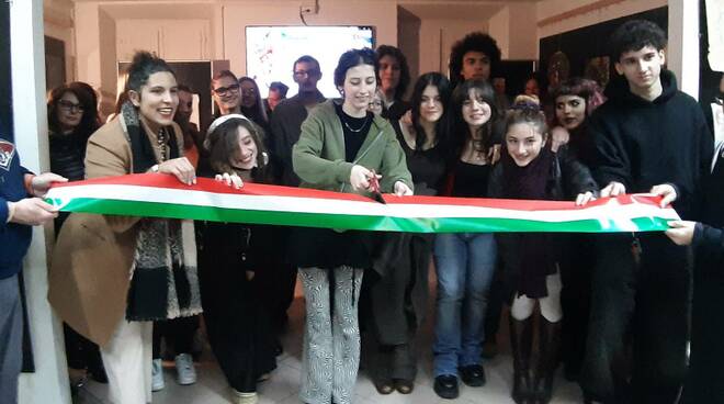 museo Athena Capannori, taglio del nastro, liceo artistico musicale,