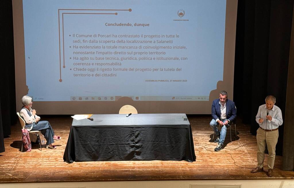 Assemblea pubblica Porcari, Impianto Salanetti