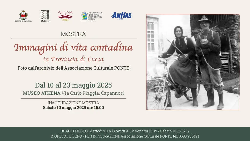 Ad Athena inaugura la mostra ‘Immagini di vita contadina in Provincia di Lucca’