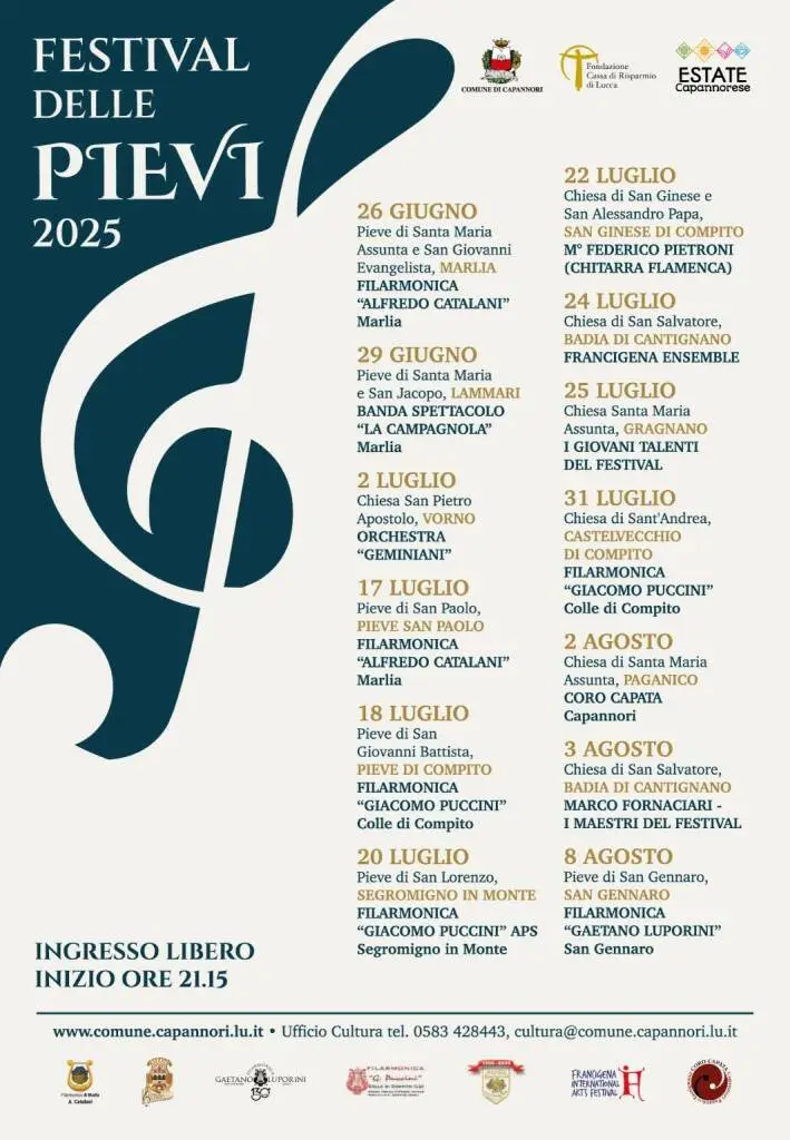 Tutto pronto a Capannori per 'Festival delle Pievi': bellezze architettoniche abbracciano la musica