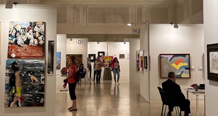 Vista parziale della Main Section, Lucca Art Fair, edizione 2024. Ph Tiziano Rossano Mainieri, courtesy Lucca Art Fair