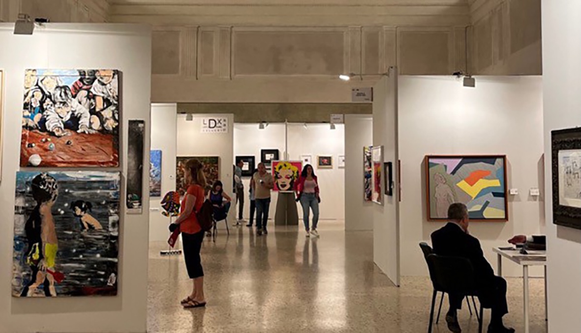 Vista parziale della Main Section, Lucca Art Fair, edizione 2024. Ph Tiziano Rossano Mainieri, courtesy Lucca Art Fair