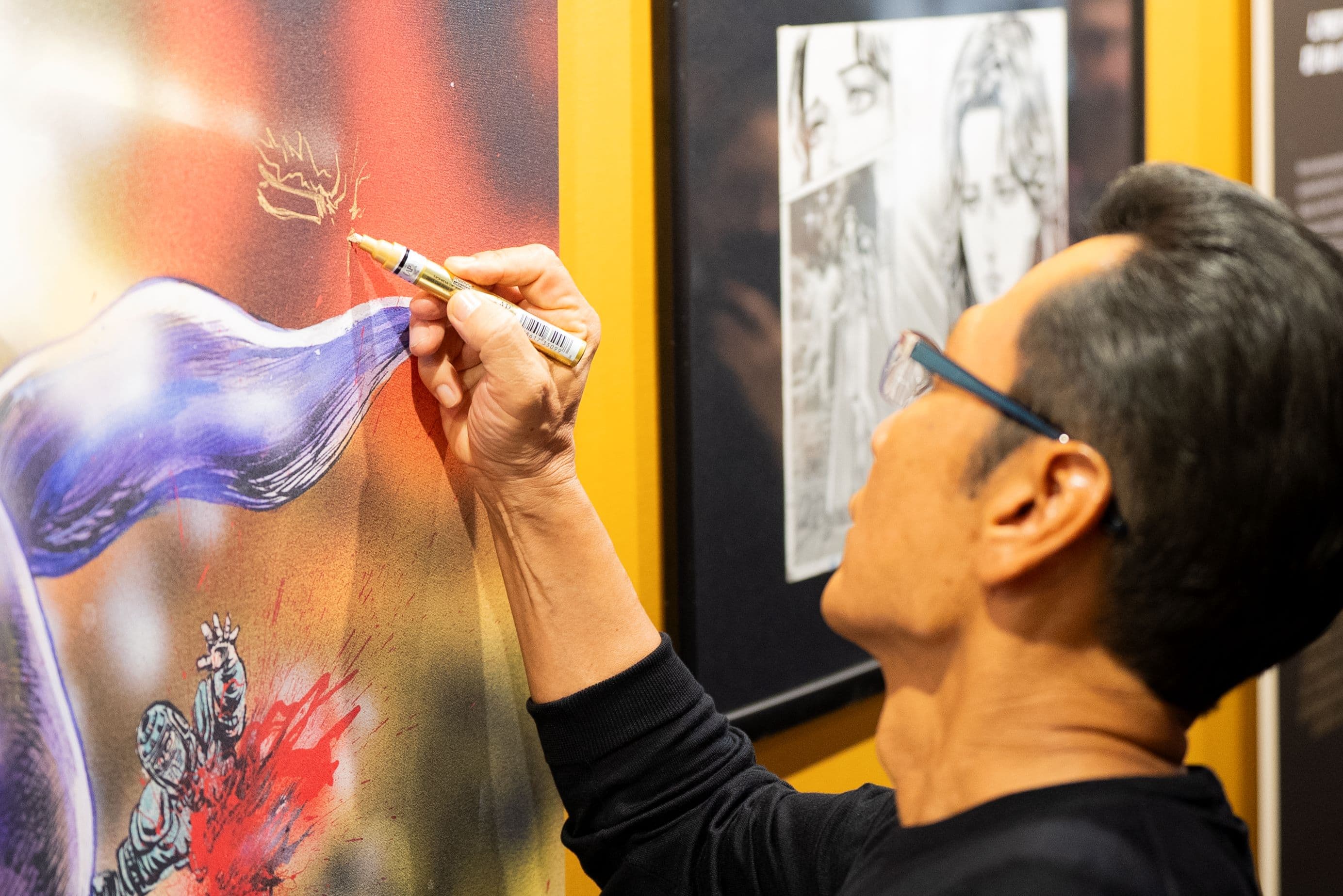 Tetsuo Hara alla sua mostra personale a Lucca Comics & Games 2025