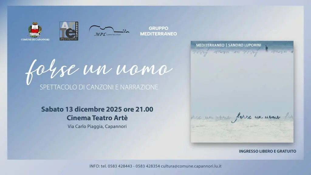 Cinema Artè: in anteprima assoluta ‘Forse un uomo’, omaggio musicale a Sandro Luporini