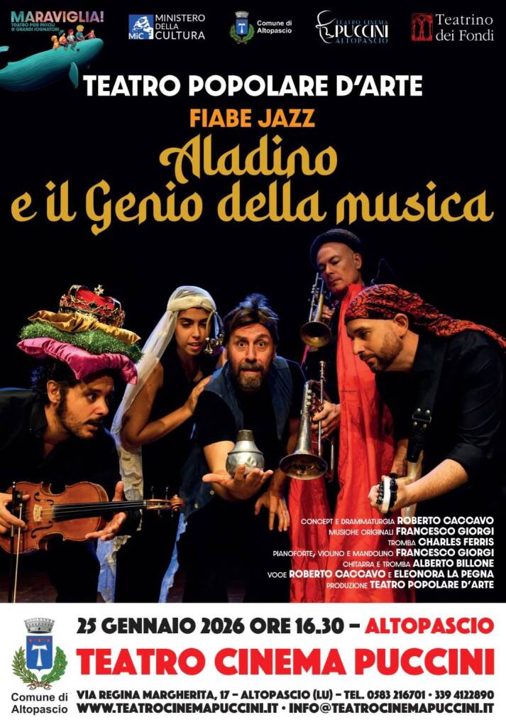 Aladino e il Genio della musica - Compagnia Teatro popolare d'arte