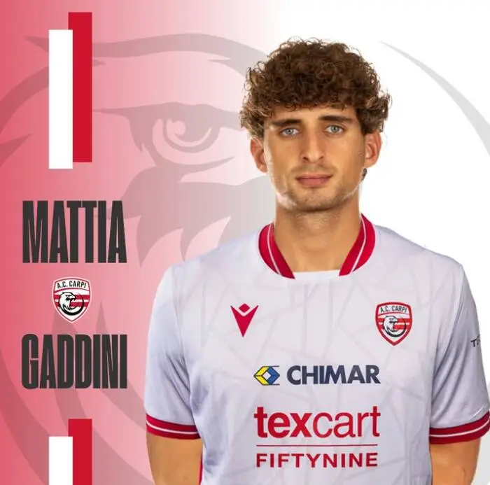 Il lucchese Mattia Gaddini cambia maglia: dal Cittadella al Carpi