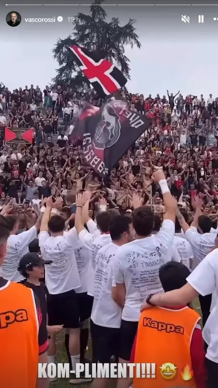 La storia pubblicata su Instagram da Vasco Rossi