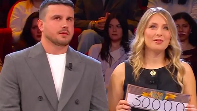 Francesca e Davide durante la trasmissione