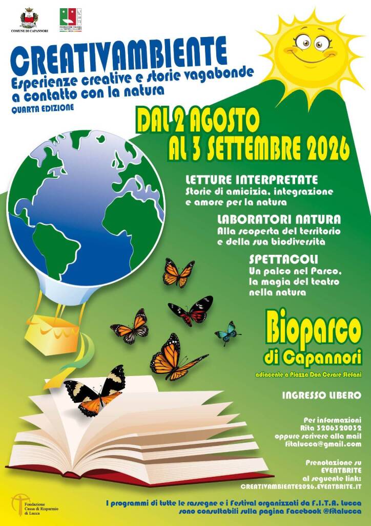 Bioparco Capannori, locandina Creativambiente 2026