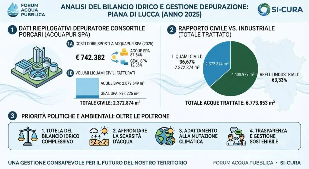 Forum Acqua Pubblica e Si-Cura: “Depurazione e risorsa idrica, basta con la logica spartitoria”