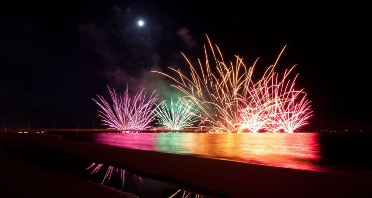 Fuochi d’artificio di Sant’Ermete a Forte dei Marmi.