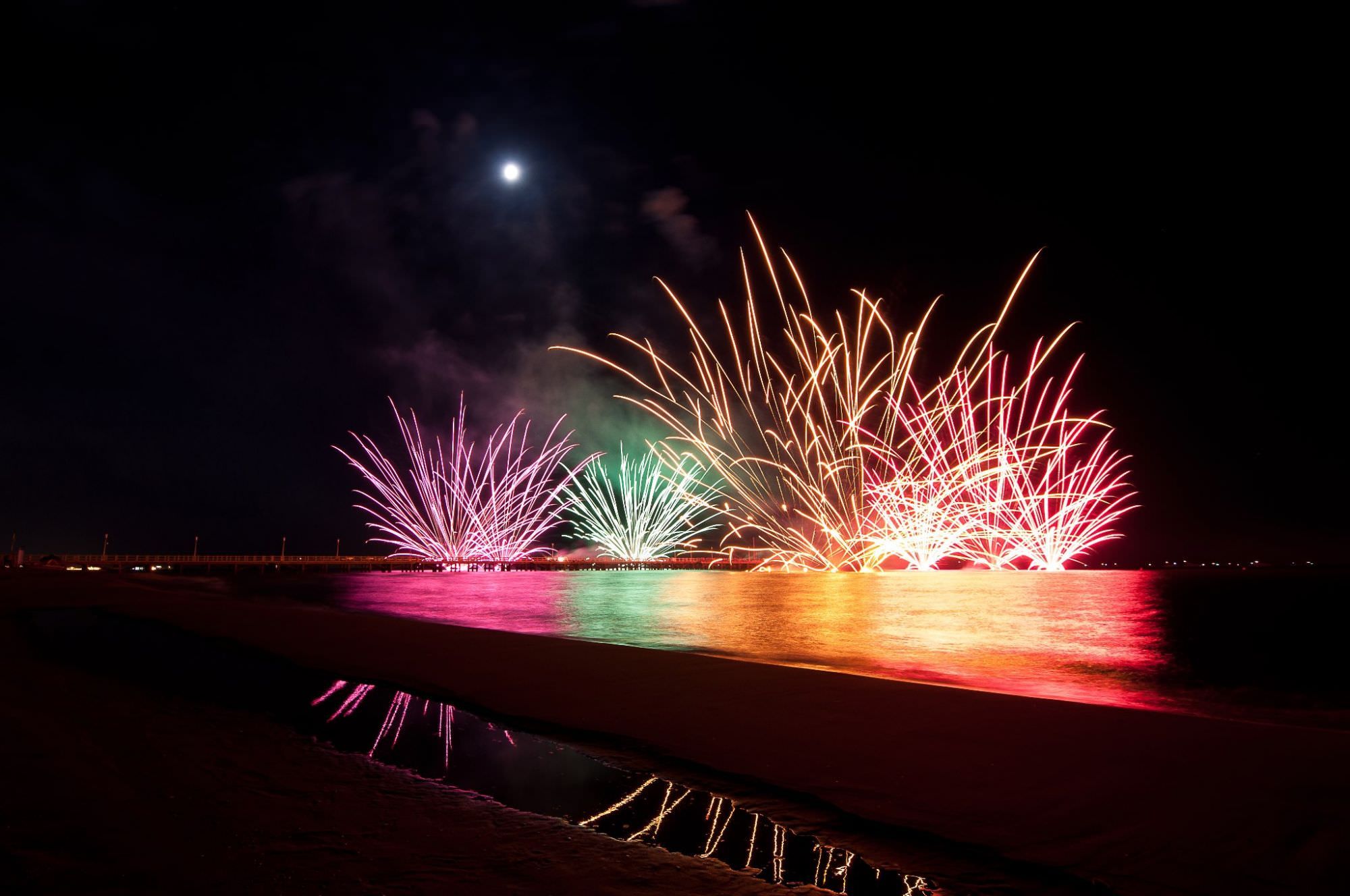 Fuochi d’artificio di Sant’Ermete a Forte dei Marmi.