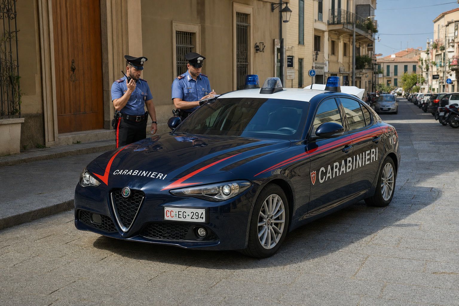 Carabinieri a Forte dei Marmi dopo la rapina in via Ponchielli