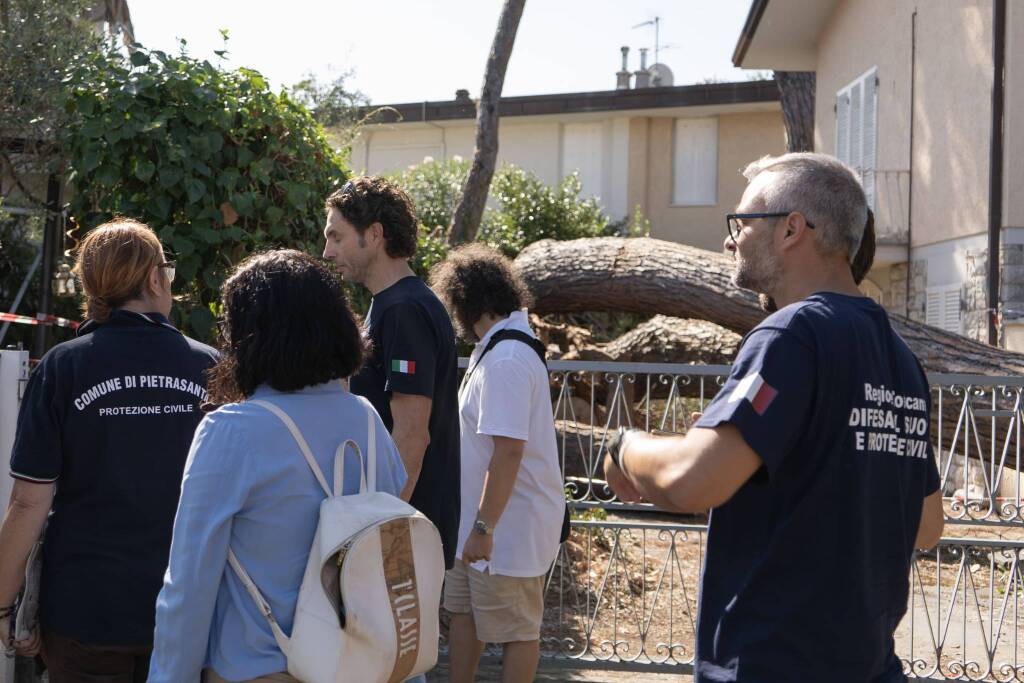 Pietrasanta, danni e ripristini dopo il maltempo