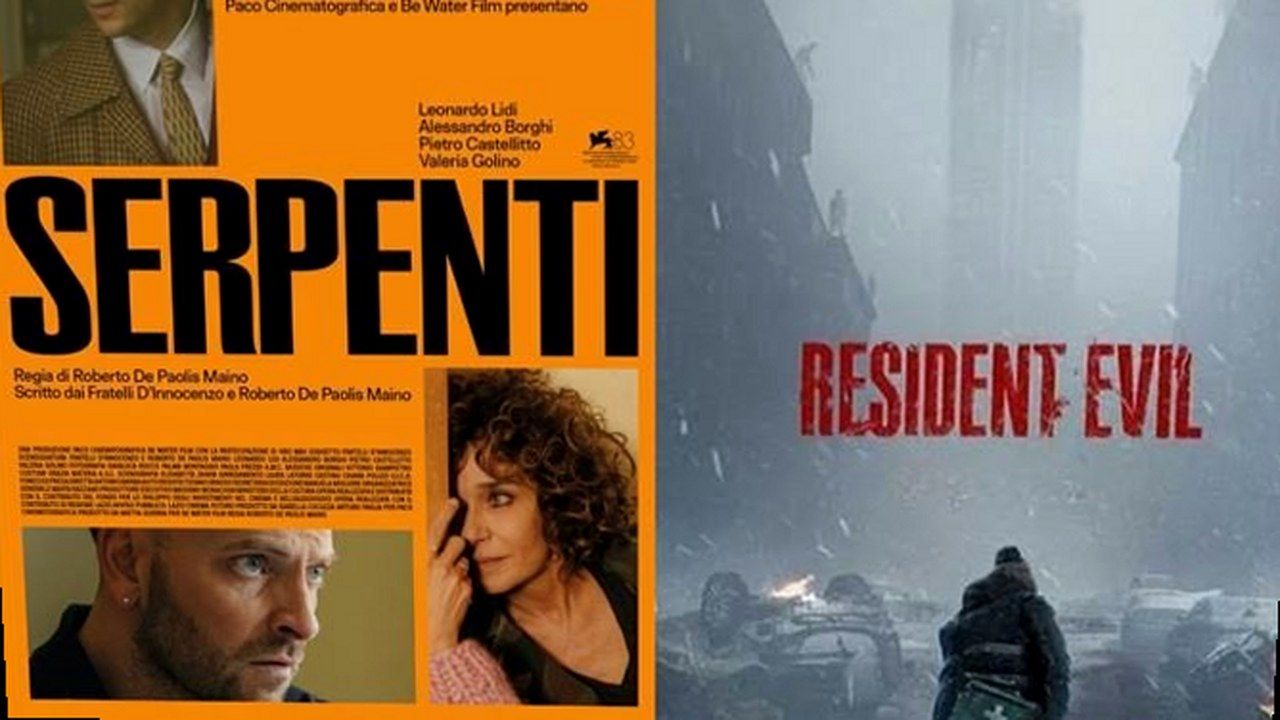 Locandina Cinema Teatro Puccini Altopascio 25–30 settembre (Serpenti e Resident Evil): stessa scena della fonte, nuova angolazione e inquadratura (nessun volto inventato o alterato)