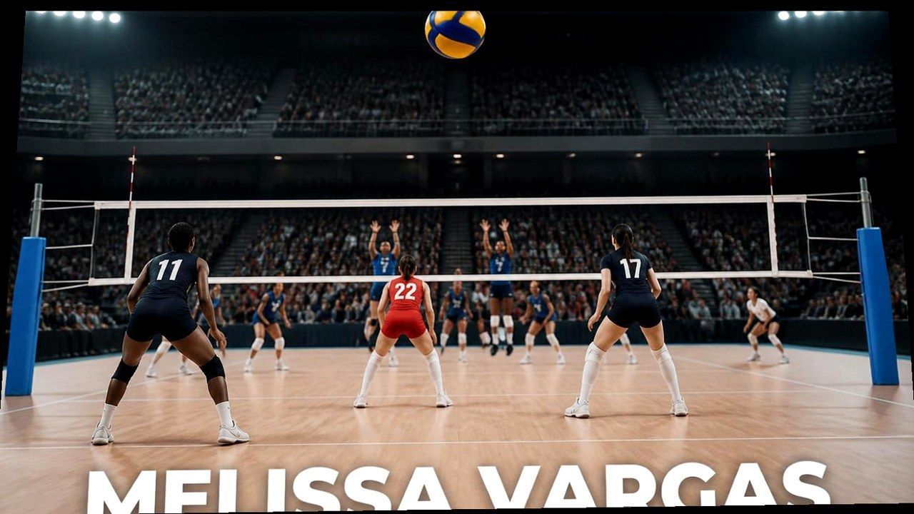 Melissa Vargas in maglia della Turchia durante la finale degli Europei di volley