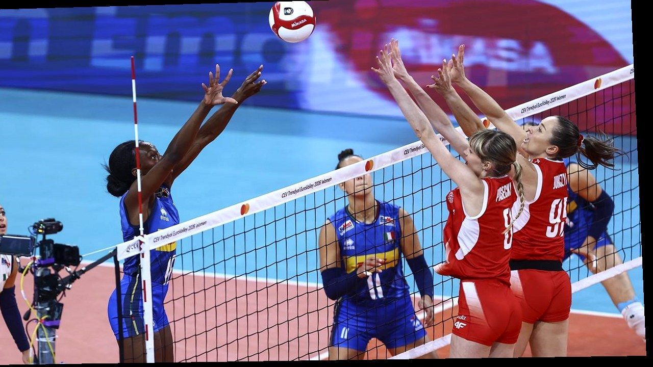 Finale Europei volley femminile a Istanbul, Paola Egonu in azione per l Italia