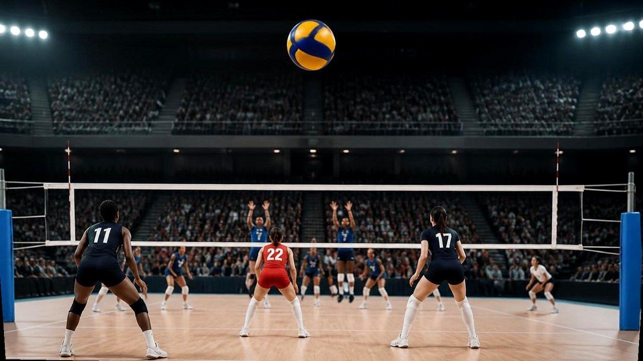 Melissa Vargas in azione agli Europei di volley — inquadratura ricostruita (stessi soggetti)