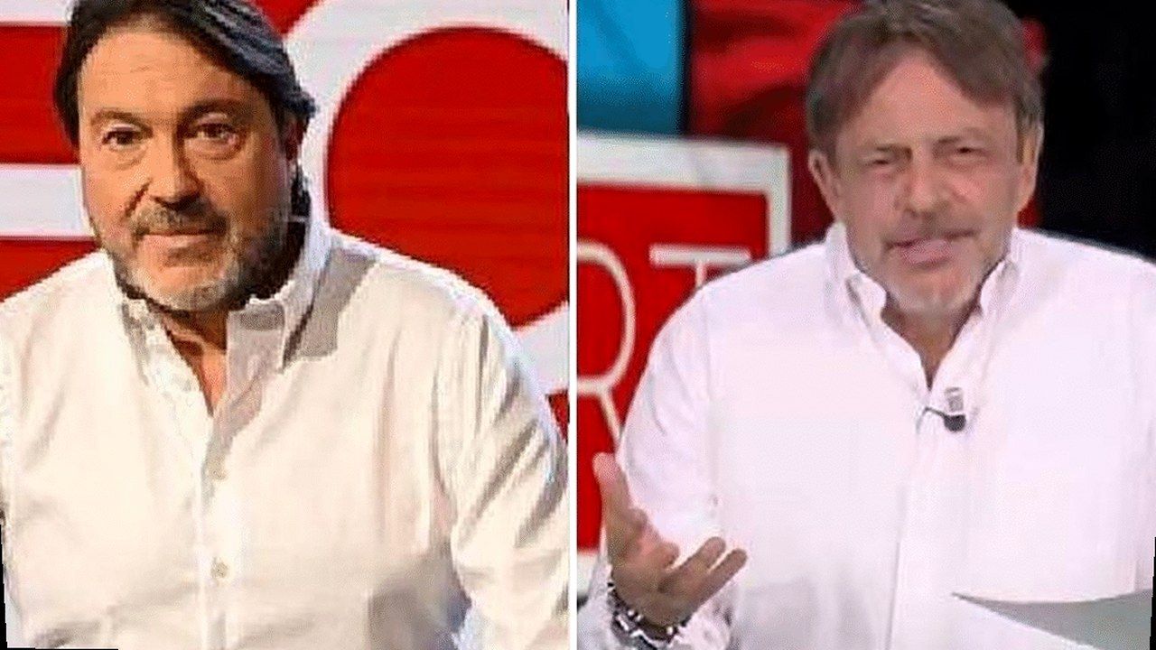 Maurizio Crozza nei panni di Ranucci — stessa scena, nuova angolazione (volti invariati)