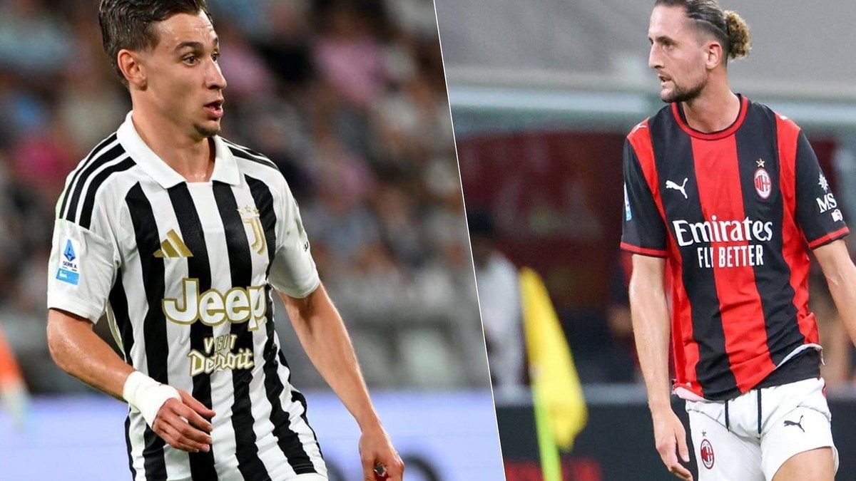 Calciatori in campo allo Stadium durante Juve-Milan, inquadratura ricostruita