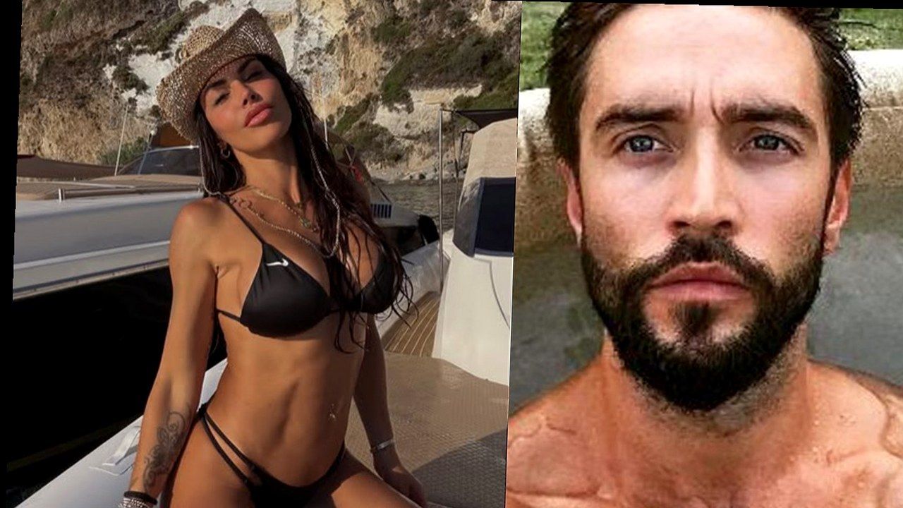 Federica Morello in bikini e cappello su barca e Alessandro Roncaccia in primo piano, nuovi concorrenti ufficiali GF Vip