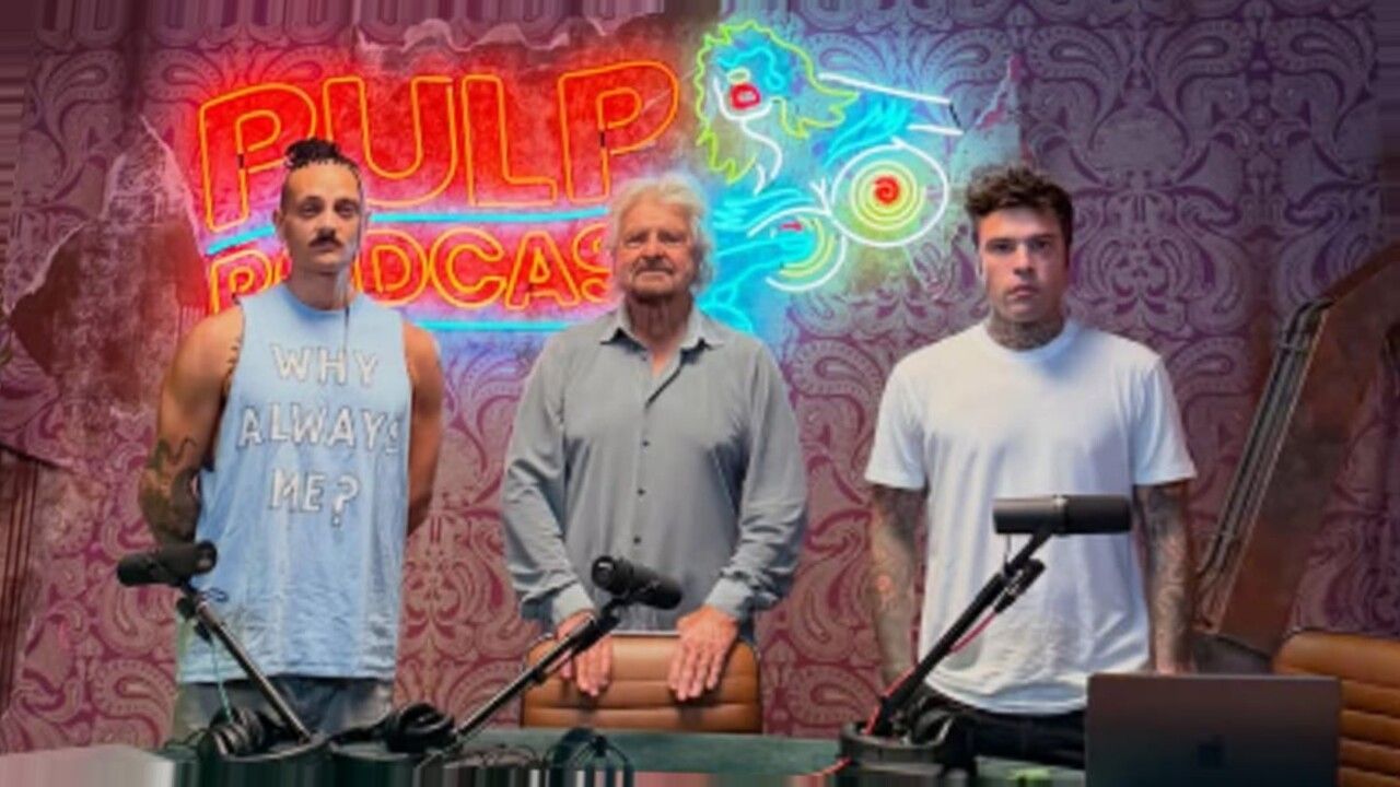 Fedez ospita Beppe Grillo a Pulp podcast — nuova inquadratura da fonte Today