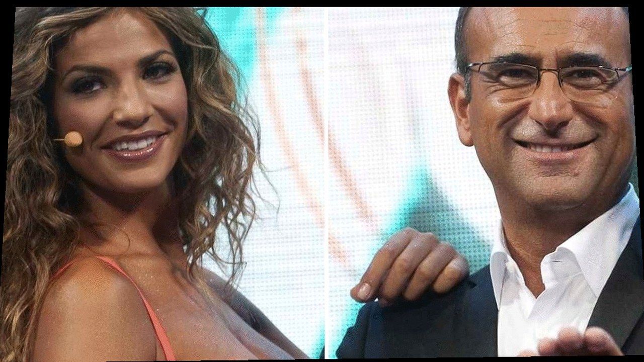 Roberta Morise e Carlo Conti in studio — stessa scena della fonte Bigodino, nuova angolazione e inquadratura (volti invariati)