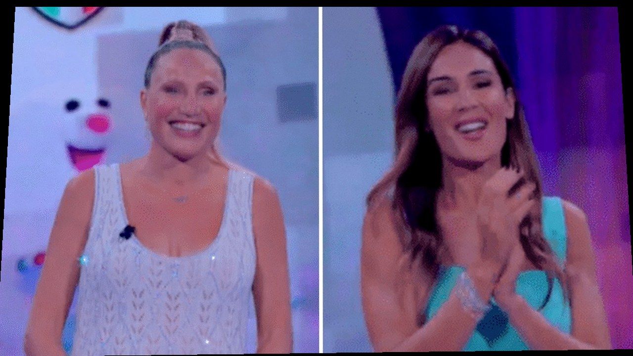 Francesca Lollobrigida — gender reveal a Verissimo, cover Bigodino, warp geometrico (volti invariati)