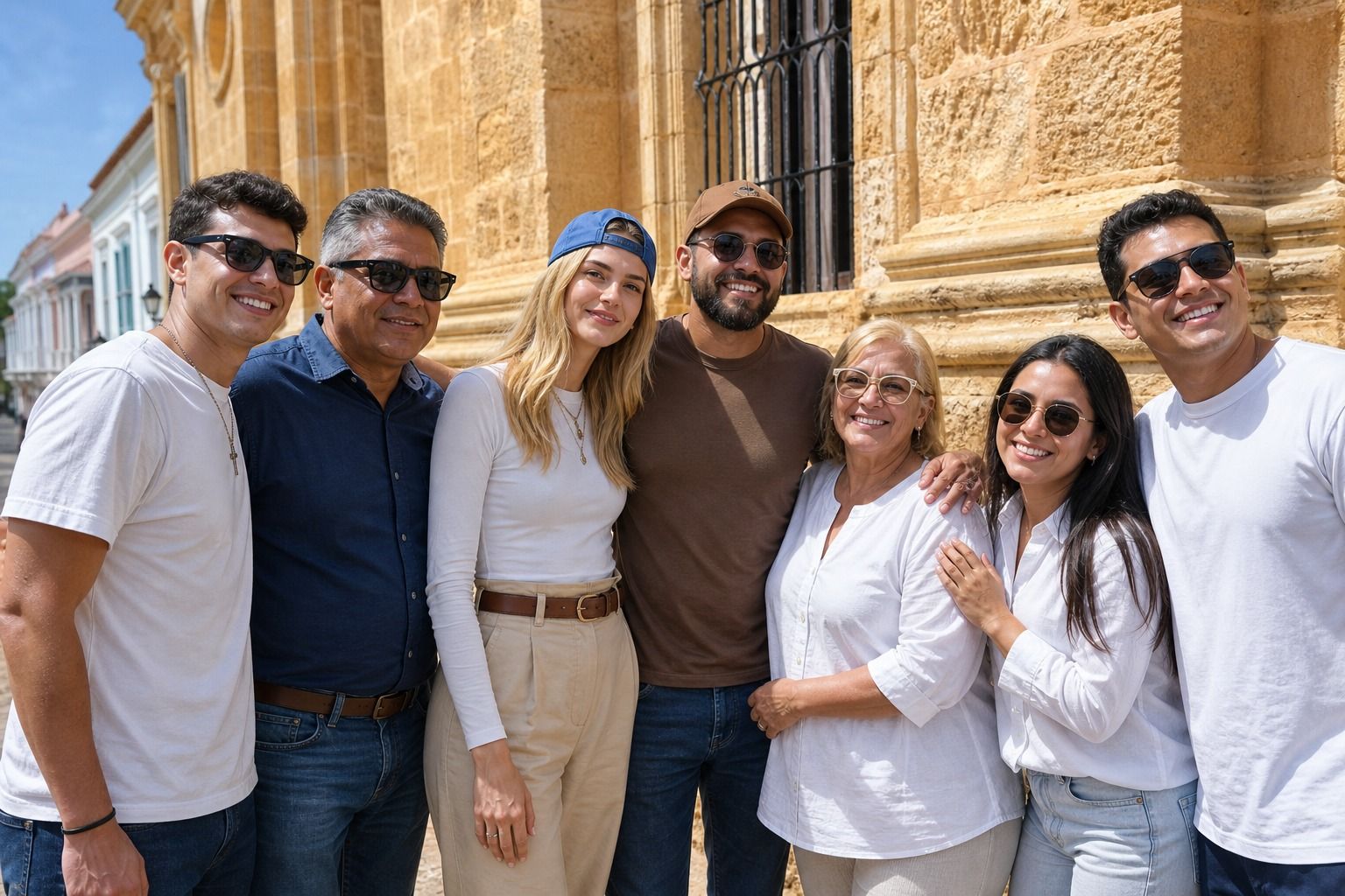 Chiara Ferragni con José Hernandez e famiglia a Barranquilla, Colombia