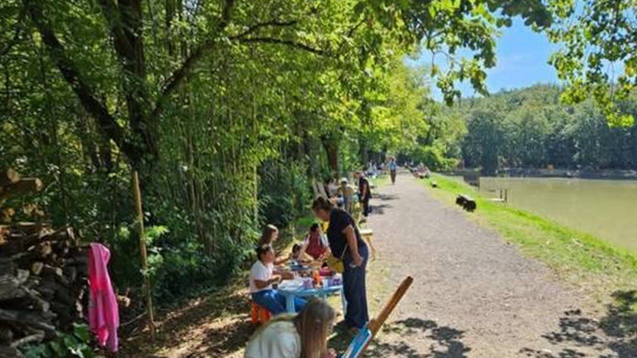 Ex tempore Domenica in Arte al lago di Santonovo, Quarrata (nuova angolazione)