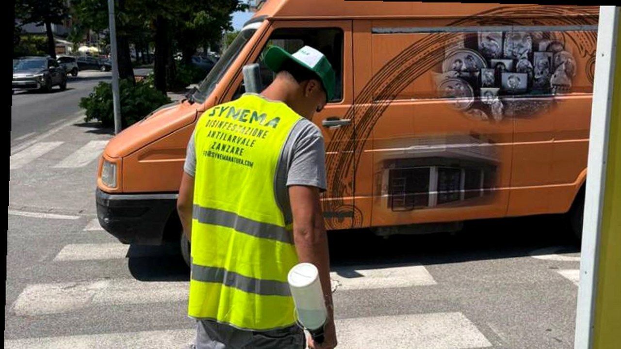 Disinfestazione antilarvale zanzare su caditoia a Camaiore, nuova inquadratura