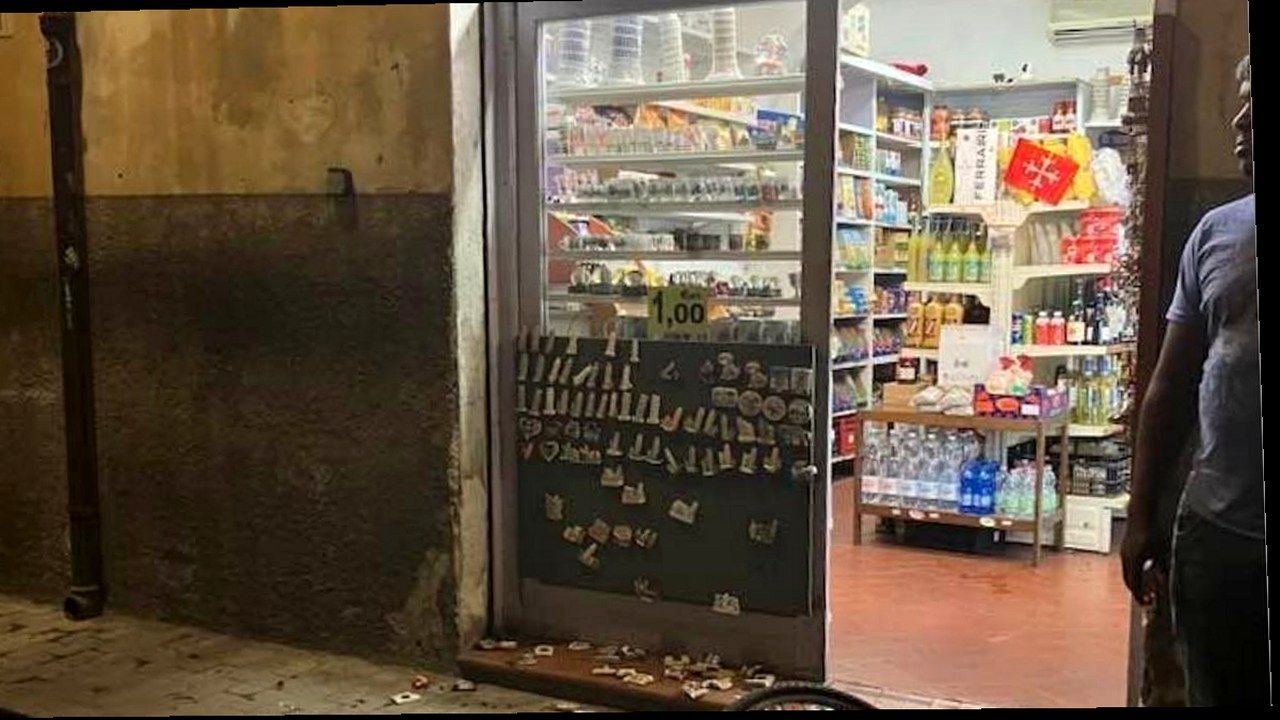 Minimarket danneggiato in via Carducci a Pisa, nuova inquadratura