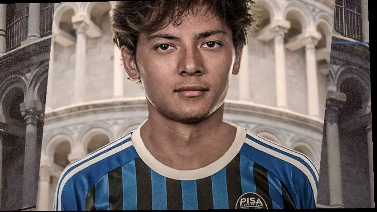 Emanuel Vignato, calciatore del Pisa Sporting Club, inquadratura ricostruita