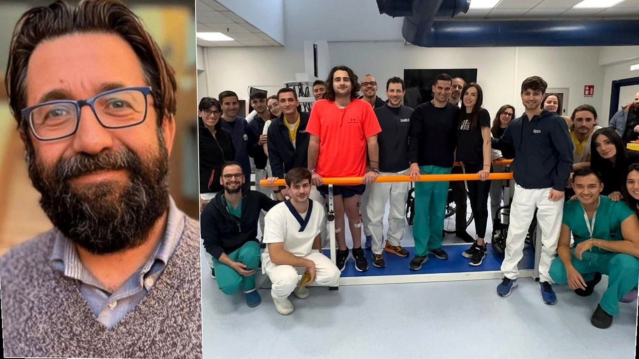 Silvestro Micera e pazienti in riabilitazione (foto fonte, nuova angolazione)