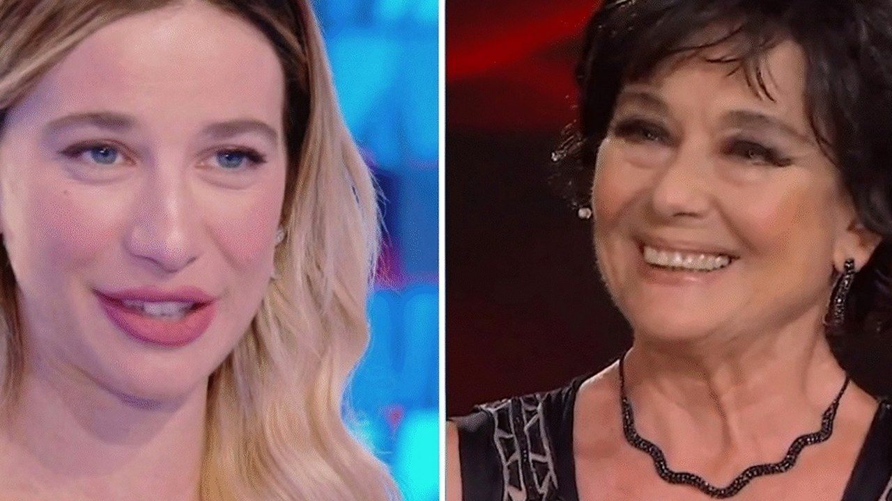Clizia Incorvaia e Monica Guerritore in primo piano negli studi Rai