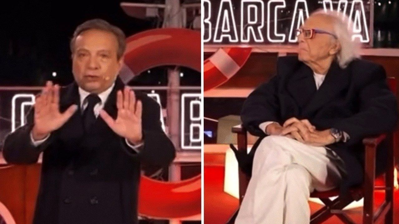 Piero Chiambretti e Giampiero Mughini a Fin che la barca va